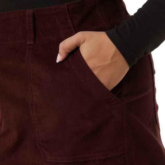 New 32 Degrees Women's Plus Front Zip Cotton Corduroy Mini Skirt - Picture 6 of 9